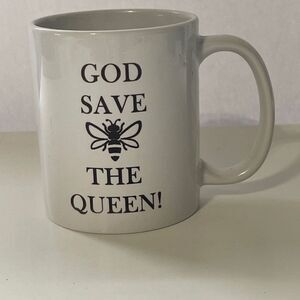 God Save The Queen Coffee/Tea Mug, 6 oz‎ White Ceramic